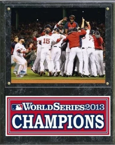 Boston Red Sox 2013 World Series Champions Photo Plaque (Size: 12" x 15") Cover