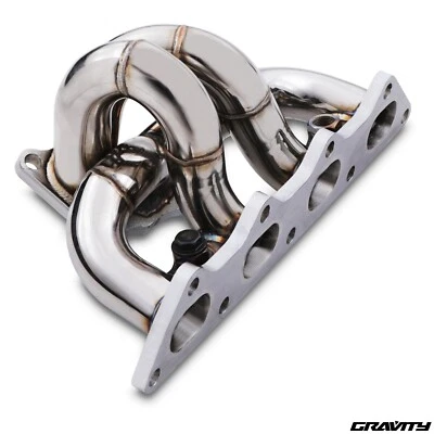 COLECTOR DE ESCAPE DE ACERO INOXIDABLE PARA MITSUBISHI LANCER EVO 7 8 9 4G63 2.0 96-07 - Imagen 1 de 4