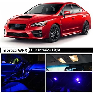 Kit de 10 bombillas LED interiores azules para Subaru Impreza WRX STI 2015-2017 - Imagen 1 de 11