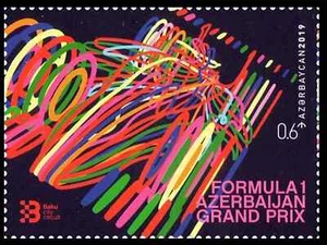 Azerbaiyán 2019 * Fórmula 1 * Gran Premio * Circuito de la ciudad de Bakú * Carrera * Sello ** - Imagen 1 de 2