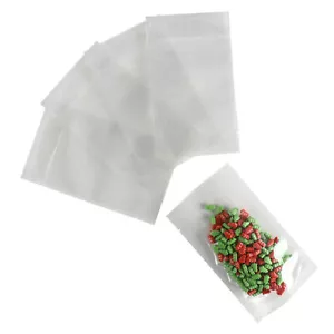 100/500 Clear Stand Up Pouch for Single-Serving Vacuum Seal Food Packaging Bags - Picture 1 of 8