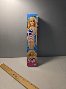 Barbie Doll American Flag Bathing Suit Pool Beach Swim USA Red White Blue (M) - Picture 1 of 4