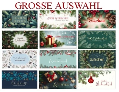 Viel Auswahl! Geschenkgutscheine Weihnachten Gutscheinkarten Kosmetik Wellness