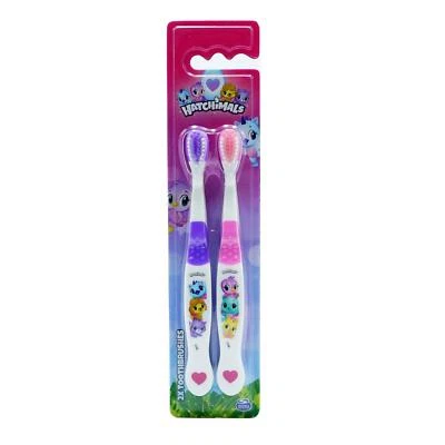 Hatchimals Kids Toothbrush Twin Pack Manual Soft Dental Care