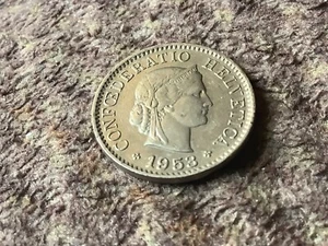 Moneda de 5 rappen 1953-B Suiza Confoederatio Helvetica - Imagen 1 de 2