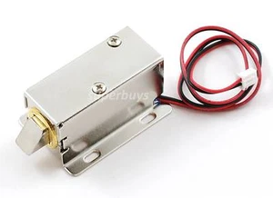 Cerradura electrónica de 12 V con cierre de solenoide puerta de liberación electroimán inclinación - Imagen 1 de 6