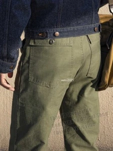 Red Tornado Retro Men OG107 Fatigue Pants Cotton Sateen Casual Trousers Relaxed - Picture 1 of 35