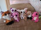 Ty Beanie Boos Lot Of 6 (6 Inch, 1 Small)  Two With Tags. Some Rare.