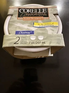 Corelle Coordinates Bake and Serve By Corning Ware set of 2 Ramekins 7 oz ~ NEW - Picture 1 of 6