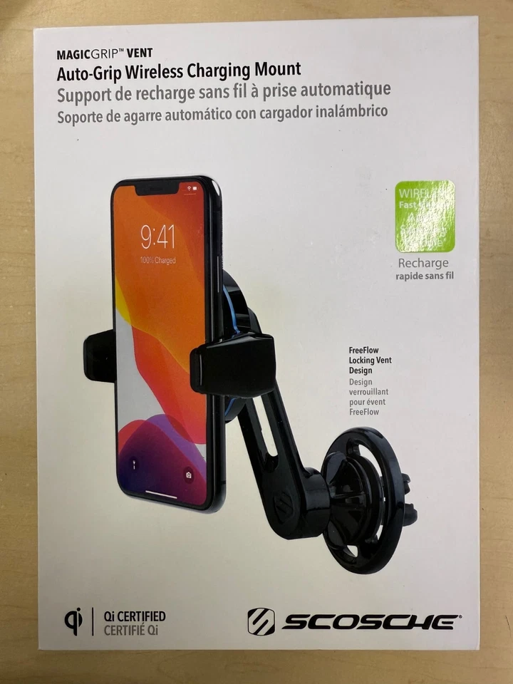 SCOSCHE MagicGrip AUTO-GRIP WIRELESS CHARGING MOUNT 4403N