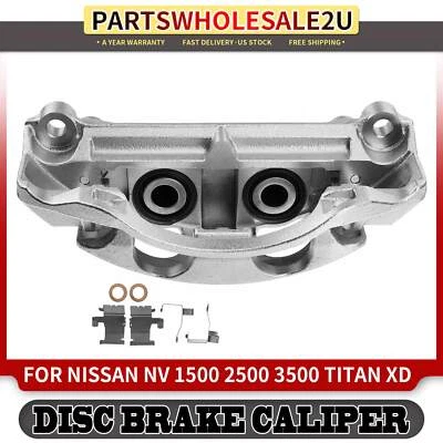 Pinça de freio traseira direita com suporte para Nissan NV1500 NV2500 NV3500 Titan XD - Imagem 1 de 4
