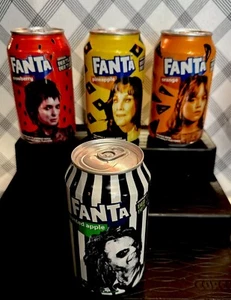 Fanta Beetlejuice Limited Edition Soda Hunted Apple/Orange/Strawberry/Pineapple - Picture 1 of 9