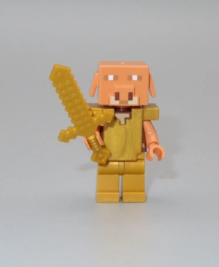Lego Nuevo Minecraft Piglin armadura dorada espada minifigura 21168 El Bosque Deformado 1 Foto 1 de 1