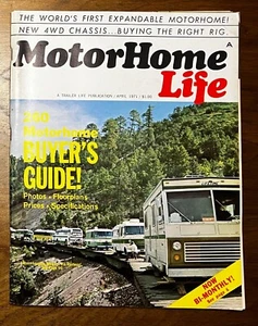 Motor Home Life April 1971 Buyer's Guide RV Travelers - Picture 1 of 5