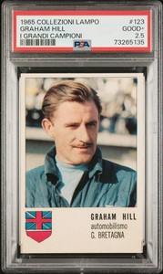 PSA 2.5 Graham Hill 1965 Collezioni Lampo #123 Rookie Card Grandi Campioni
