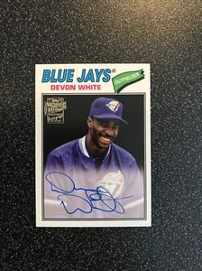 Devon White 2023 Topps Archives 1977 Fan Favorites Auto #77FF-DWT Jamaican - Picture 1 of 2