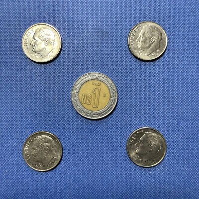 🇲🇽 Moneda de $1 Nuevo Pesos Mexicanos 1993 Licitación Legal México KM# 550 - Lote CI Foto 1 de 4