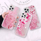 Blossom Liquid Glitter Case Tpu Phone Cover For iPhone 14 13 12 11 Pro Max XR SE