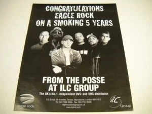 SNOOP DOGG Dr. Dre EMINEM Ice Cube decir FELICIDADES por fumar 2002 anuncio de póster promocional - Imagen 1 de 1