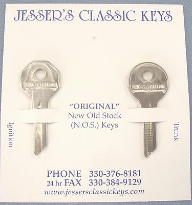 Rare Cadillac NOS GV-14 Briggs & Stratton Original Nickel Key Set 1931 1932 1933 — 第 1/4 张图片