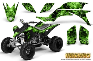 YAMAHA YFZ 450 03-13 ATV GRAPHICS KIT DECALS STICKERS CREATORX INFERNO G - Imagen 1 de 1