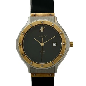 HUBLOT MDM Classic 1401.100.2 Quartz 32mm Date Working 14.5cm 5.7in Band Used - Picture 1 of 11