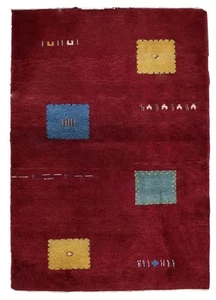 Tapis Gabbeh Persan Vintage Fait Main – Années 1970 – 143 x 202 cm – Rug - Picture 1 of 11
