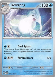 Dewgong Uncommon Normal SV: Scarlet & Violet 151 087/165 NM - Bild 1 von 2