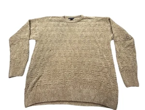 Vintage Consensus Sportswear Men XXL Beige Textured Knit Sweater Made in Israel - Picture 1 of 8