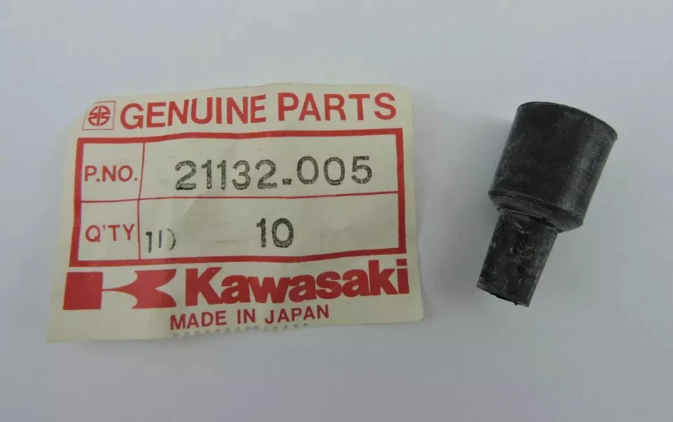 NOS Kawasaki A1 A7 W1 W2 KZ KLT G4 TAPA BUJÍA OJAL DE GOMA OEM 21132-005 Foto 1 de 4