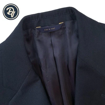 Mint! 40 L Brooks Brothers ITALY Madison Fit Navy Flannel Weight Gold Button - Image 1 of 4