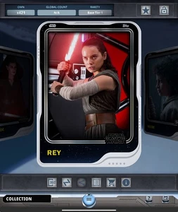 🔥🔥 Star Wars Card Trader REY 2025 Nivel 1 x100 Base Blanca MONUMENTO DE TESORO 🔥🔥 - Imagen 1 de 1