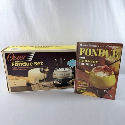 Vintage Oster 681 FLAME Electric Fondue Set BRAND NEW IN BOX Fondue Book - Image 1 of 4