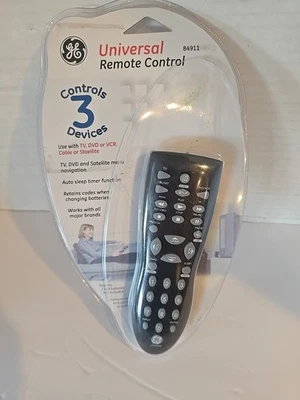 GE universal remote control 3 Devices #84911 New - Image 1 of 2