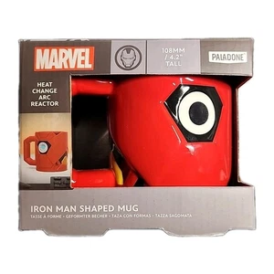 Iron Man Shaped Mug With Heat Change Arc Reactor - Picture 1 of 2
