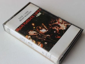IRON MAIDEN - LIVE!! + ONE (EMI 2622600484) RARE 1986 GREECE CASSETTE TAPE - Picture 1 of 5