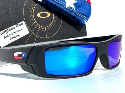 NOVO óculos de sol Oakley GASCAN preto fosco Texas galáxia polarizada azul 9014-40 - Imagem 1 de 4