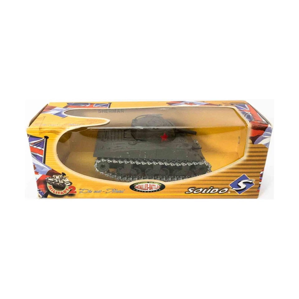 Tanque fundido a presión Solido 1/43 tanque Sherman M4 A3 en muy buen estado/casi nuevo Foto 1 de 1