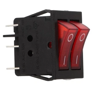 16A 125/250Vac Doppel Control Wippschalter Panel Rote Led Licht Boot Auf Of CHP - Bild 1 von 22