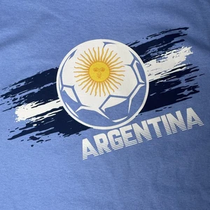 T-shirt sportiva Icon Argentina (pallone calcio-sole) taglia large manica corta - nuova con etichetta. - Foto 1 di 6