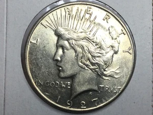 1927-S Peace Dollar in slider uncirculated - Picture 1 of 2