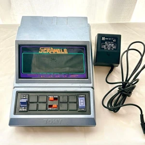TOMY SCRAMBLE LSI Game Vintage Toy Console 80s Model Working Complete Box - Picture 1 of 9