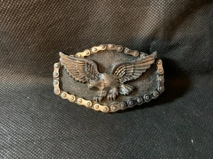Vintage 1984 Harley Davidson Eagle Ladies Belt Buckle Free Shipping - Picture 1 of 3