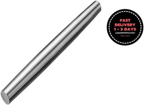 Rodillo de acero inoxidable liso para hornear fondant, pizza, tartas, pasteles - Picture 1 of 9