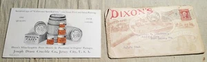 RARE DIXON'S GRAPHITE PAINT ADVERTISING BROCHURE IN 1908 PA POSTMARKED ENVELOPE  - Picture 1 of 10