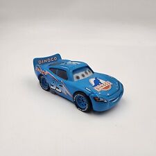 Disney Pixar Cars Lightning McQueen Blue Dinoco Lenticular Eyes Diecast Car USED