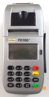 First Data FD100ti Credit Card Terminal Untested - Image 1 of 4