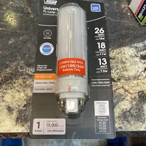 FEIT Electric Universal PL Lamp Horizontal 4-Pin LED Bulb 3-Color G24Q-1 - Picture 1 of 1