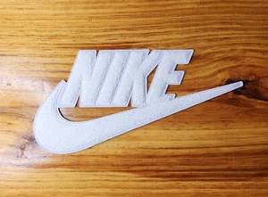 10" White High Fashion chenille & embroidered iron on patch. No sewing needed. - Picture 1 of 1