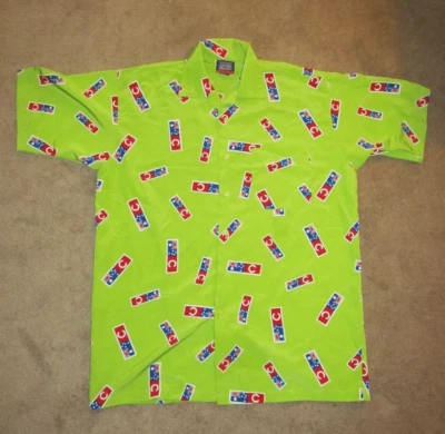 Camisa vintage Coogi de plumón debajo azul manga corta con botones para hombre talla L neón Foto 1 de 4